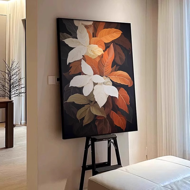 【热推玄关】现代中古风玄关装饰画餐厅中古风格挂画挂画客厅背景墙