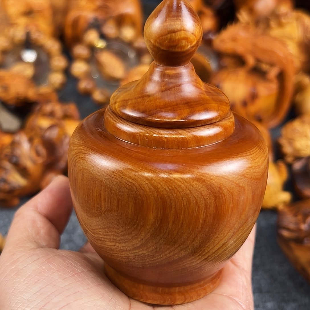 柏木太行崖柏黑油油疙瘩罐子