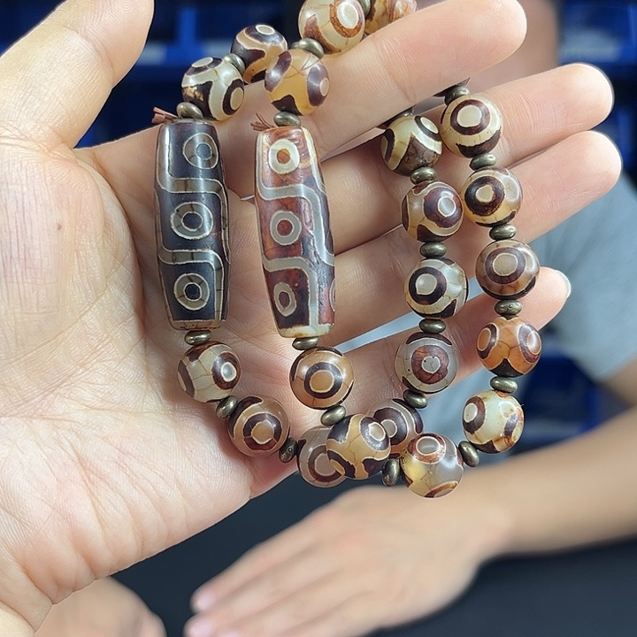 玛瑙未镶嵌手饰T20九目配三目手串发其一