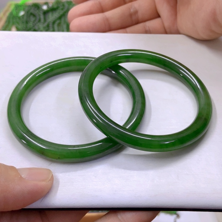 【闪购商品】和田玉（碧玉）手镯未镶嵌多样性发一件11