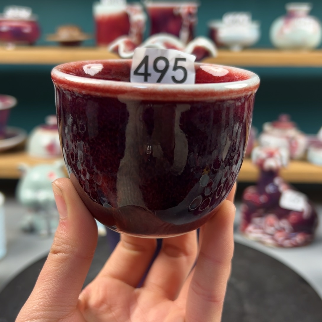 瓷片微瑕主人杯纯手工