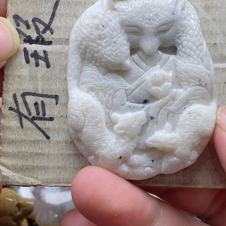 硅化珊瑚（珊瑚玉）颈饰未镶嵌