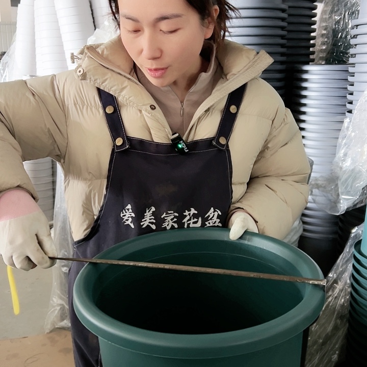 塑料四季盆8#墨绿色6个无托