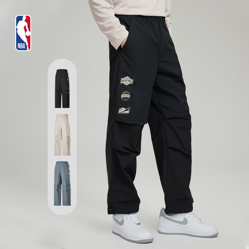 NBA官方湖人勇士凯尔特人球队文化系列春季情侣工装运动跑步长裤