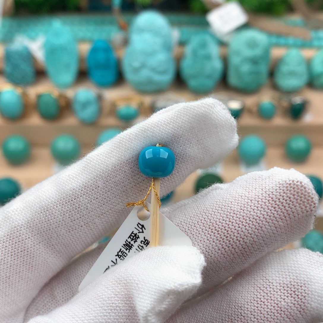 绿松石配饰未镶嵌7.5-6.5