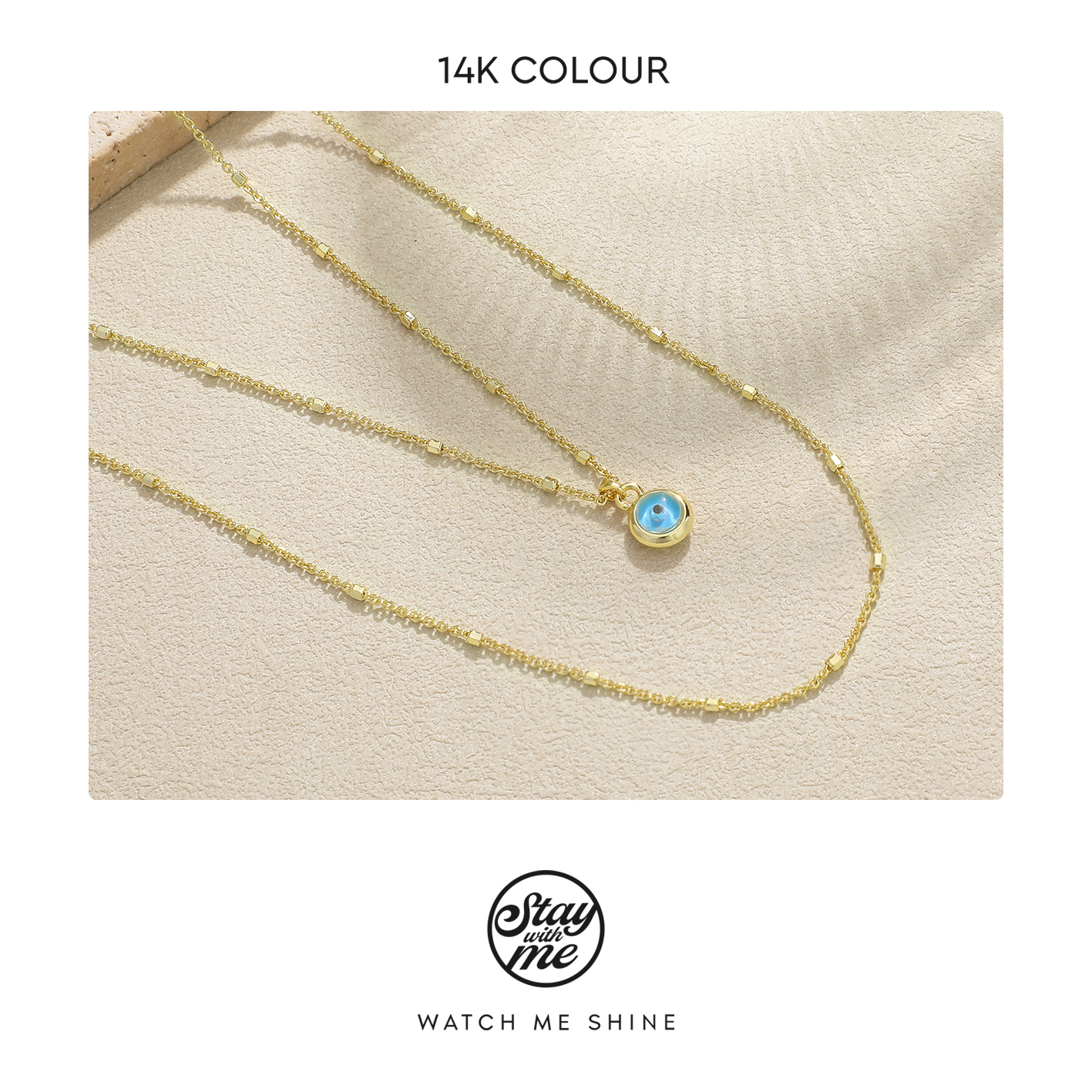 STAY WITH ME 铜合金项链 小众设计N0809项链