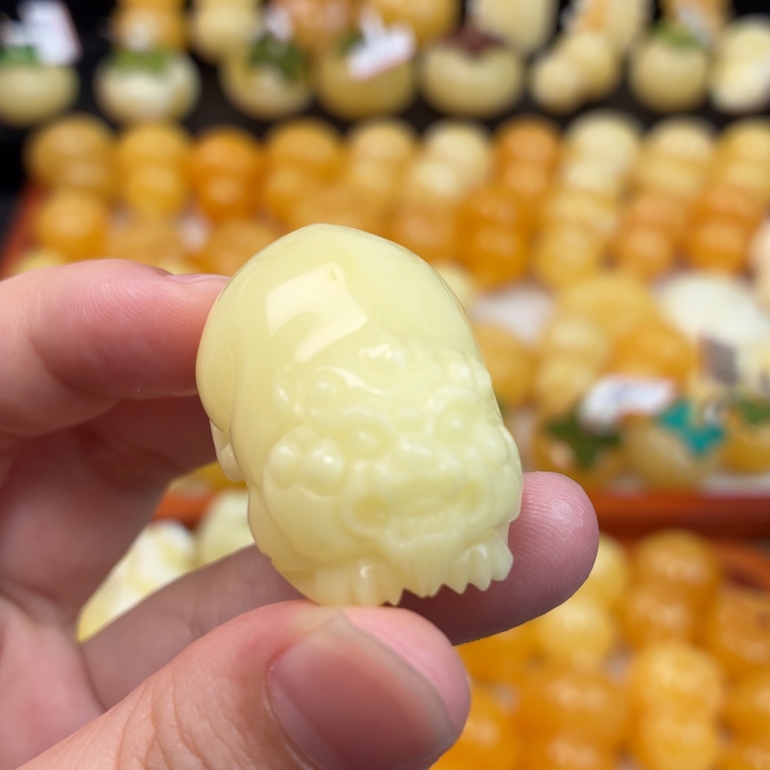 蜜蜡未镶嵌毛衣链蜜蜡