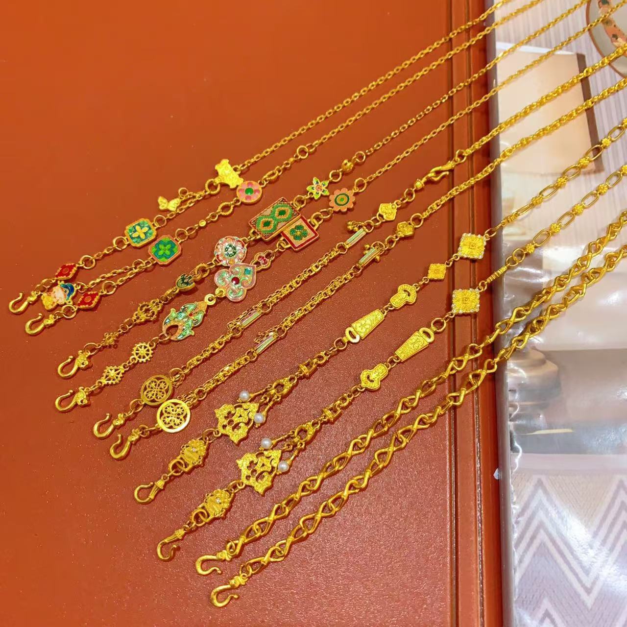 【原创设计】足金 设计款小克重万能链合集