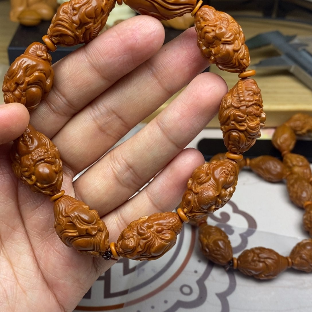 橄榄核手串/手链橄榄核雕刻工艺宇