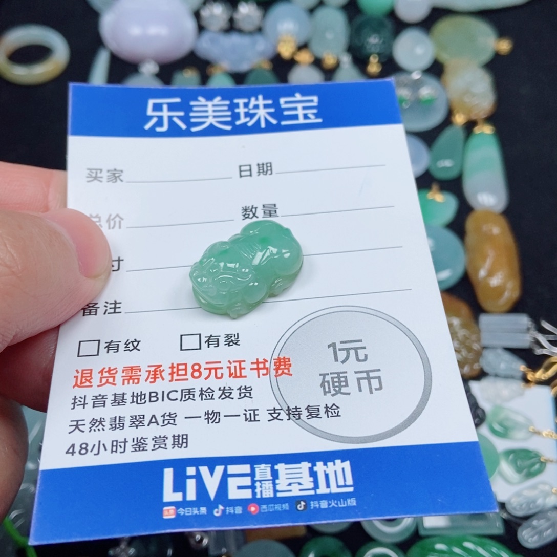 翡翠未镶嵌颈饰貔貅