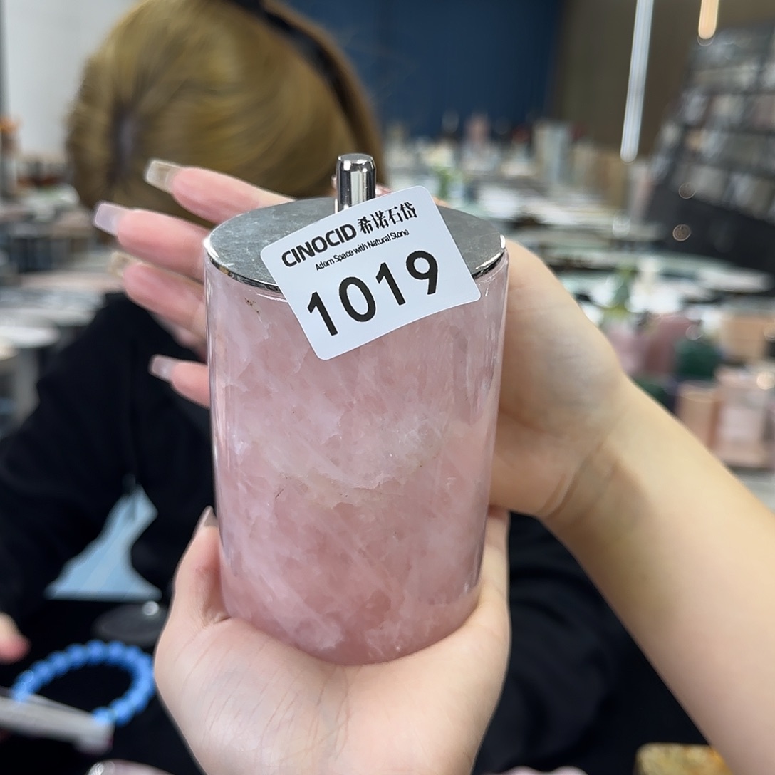 1019粉水晶棉签罐福利