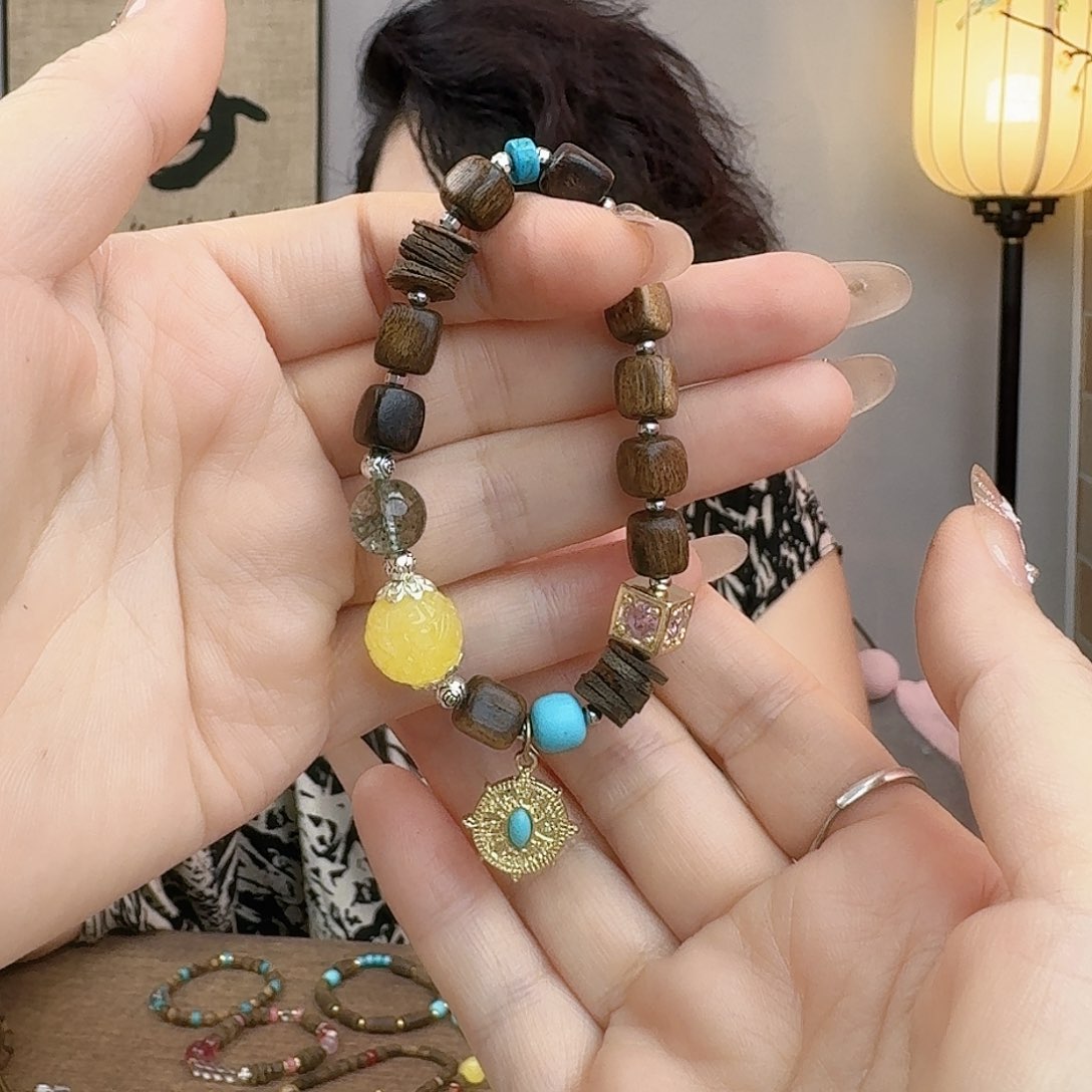 沉香碎屑沉香海南紫奇楠多宝单圈