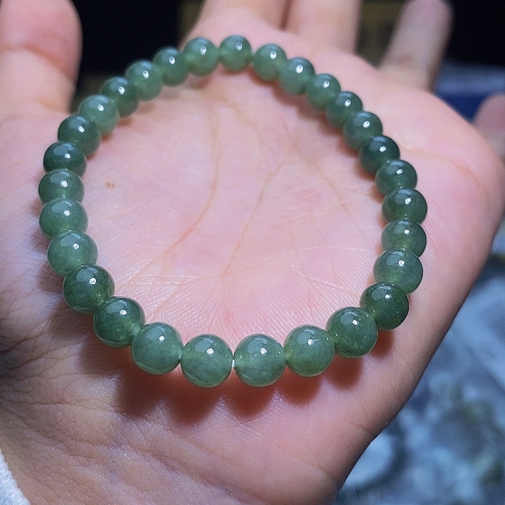 未镶嵌手串翡翠天然缅甸A货翡翠6.5