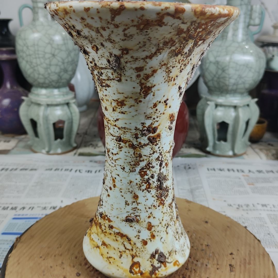 瓷片自选器型官窑生锈瓷