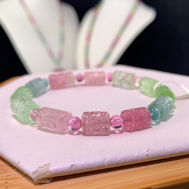 双色碧玺手链未镶嵌