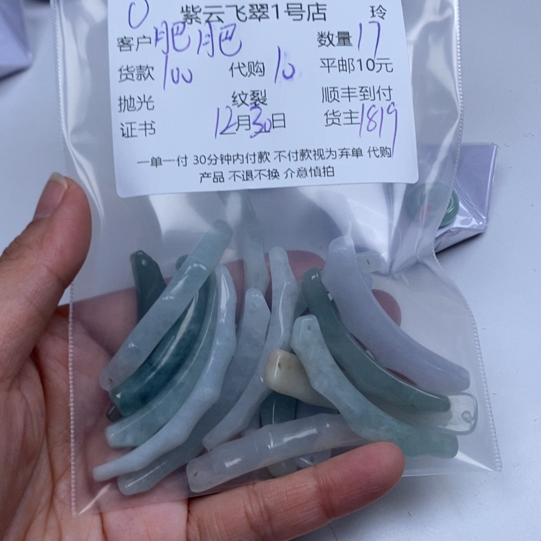 肥***蕊翡翠未镶嵌颈饰翡翠
