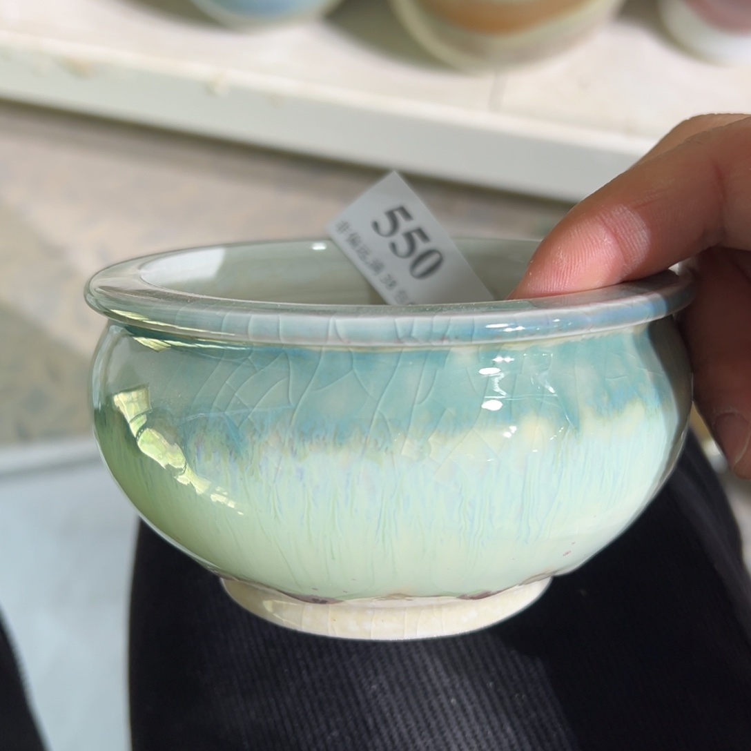 红陶口9高7 景德镇手工花盆