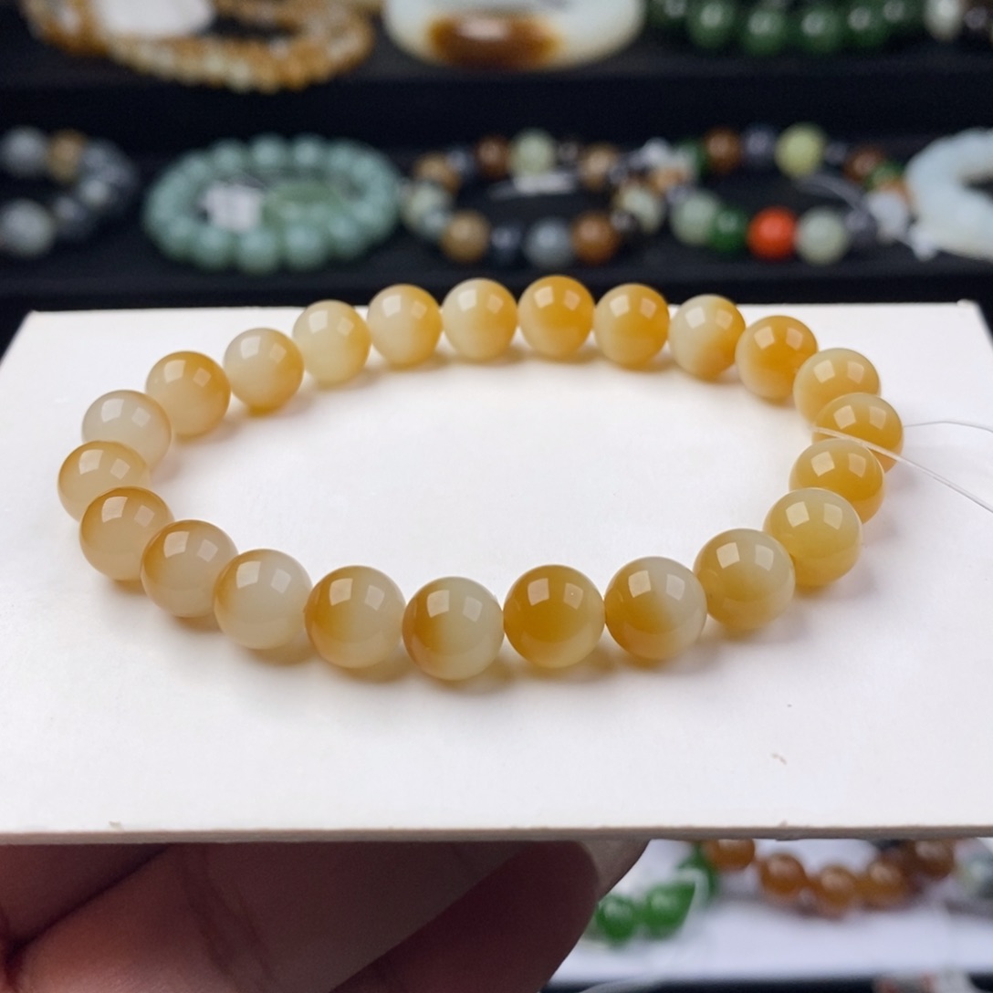 和田玉手串未镶嵌