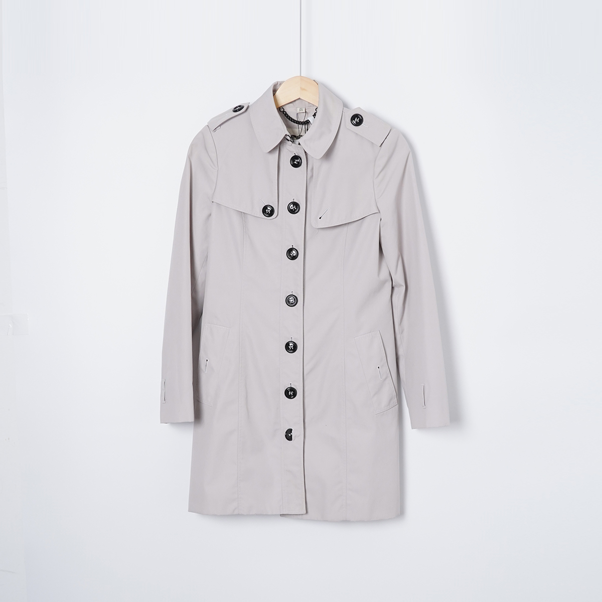 99新 BURBERRY/博柏利 聚酯纤维/TH1881/风衣外套/UK6码女装大衣