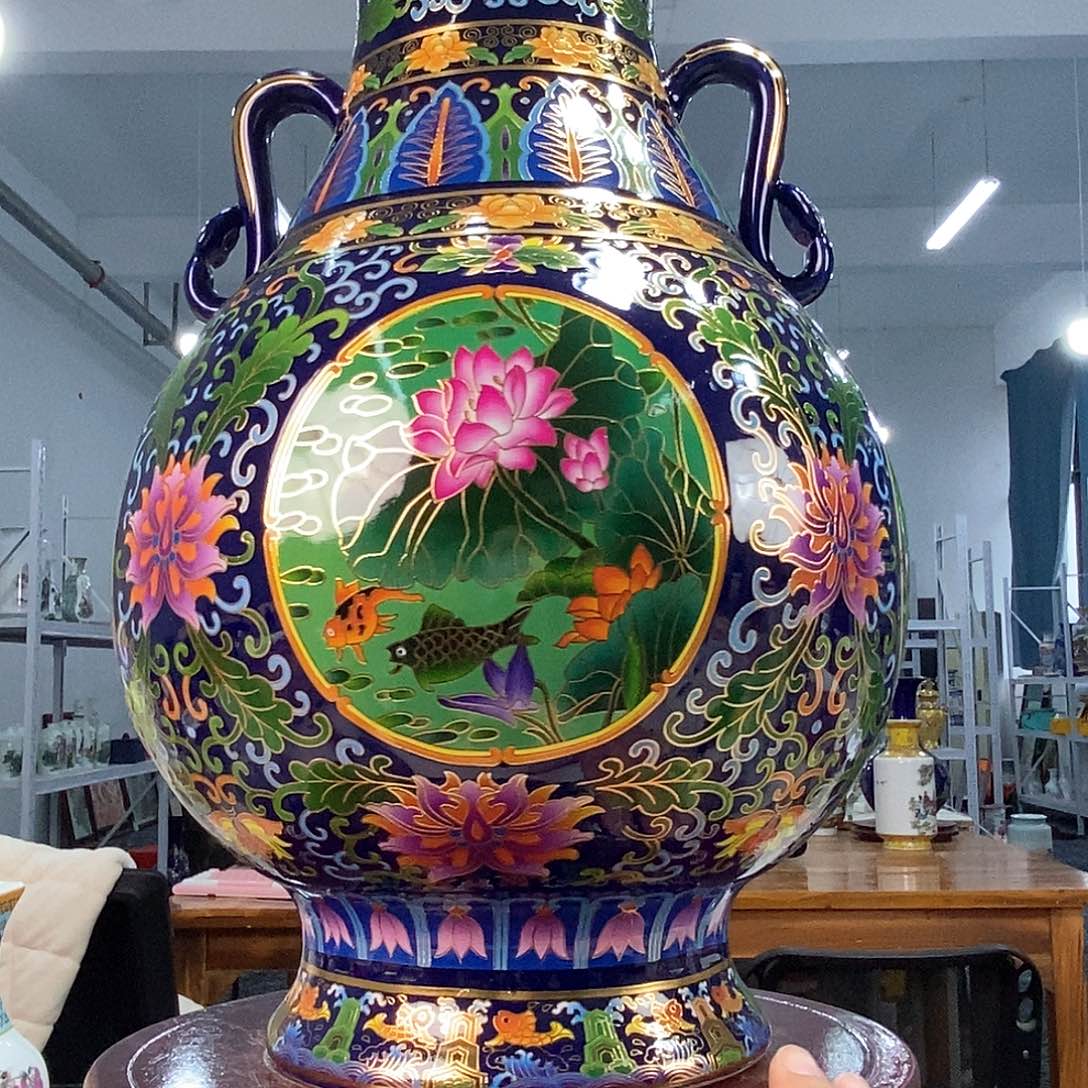 摆件景德镇陶瓷花瓶摆件