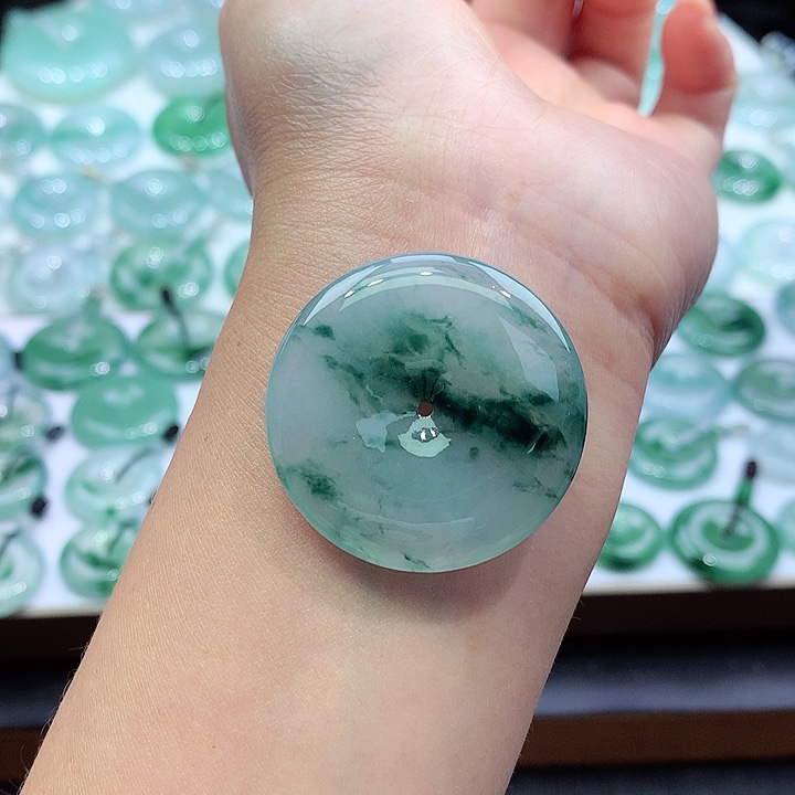 颈饰未镶嵌翡翠5尺寸34.4*5.8