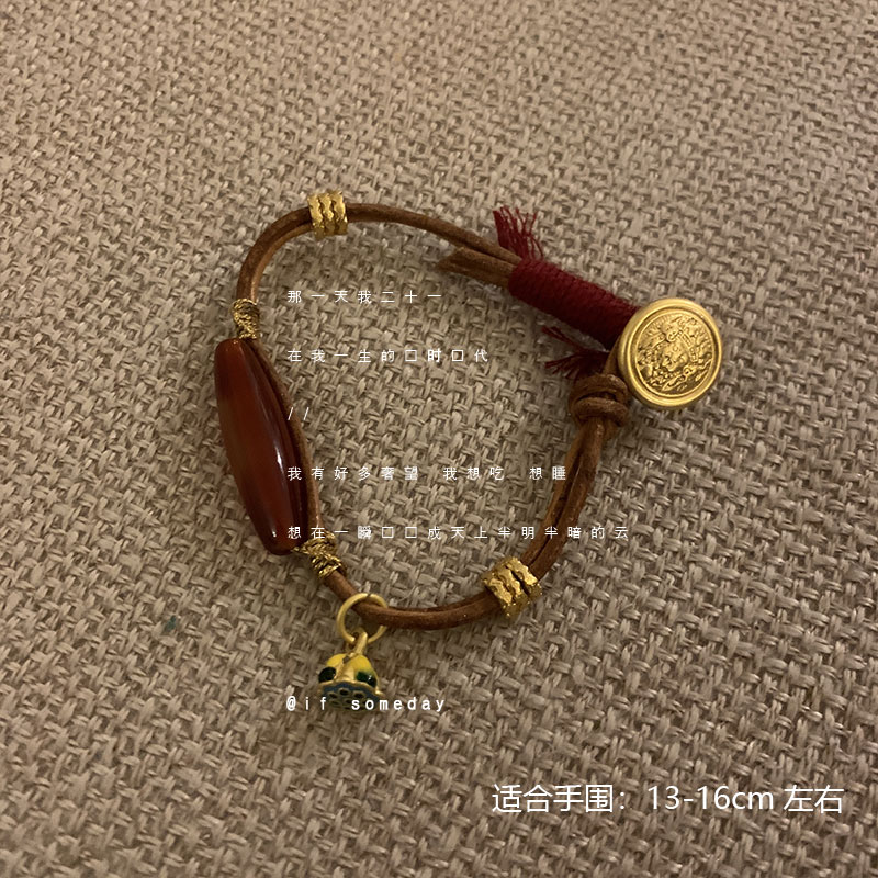 合金莫桑石手链 【新岁】小众百搭设计感时尚个性手链10369-08
