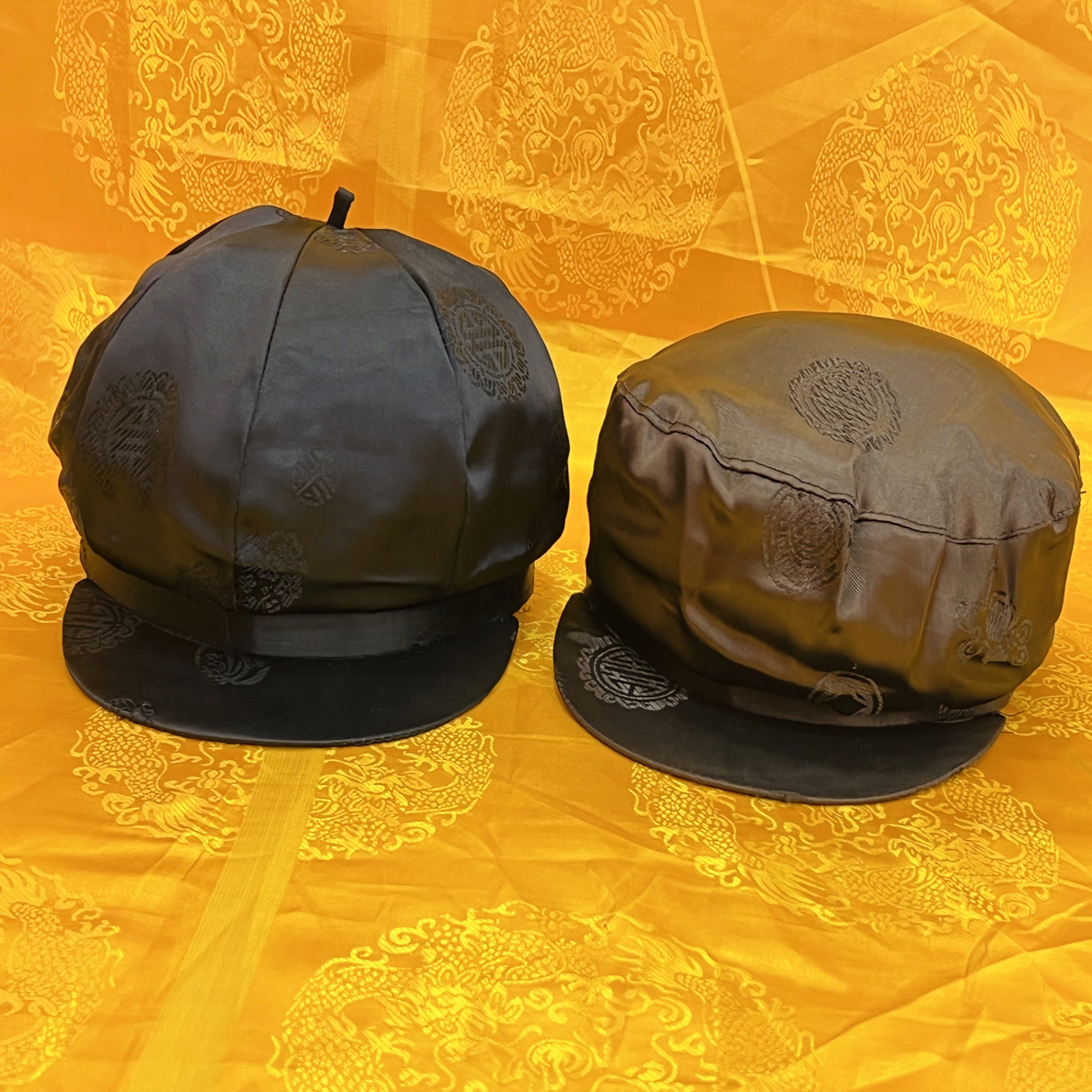纯手工精品真丝男款寿帽