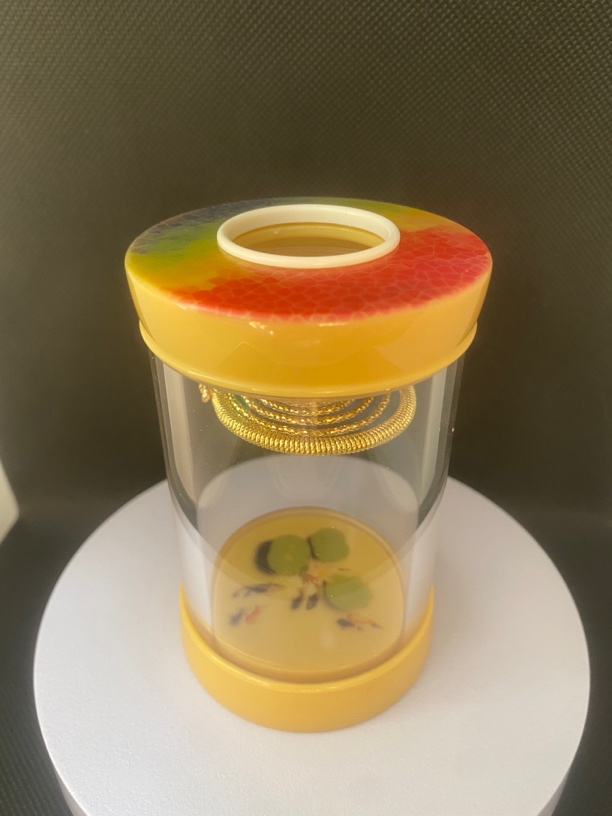 二代 荷塘月色 蝈蝈叫罐 带布套 