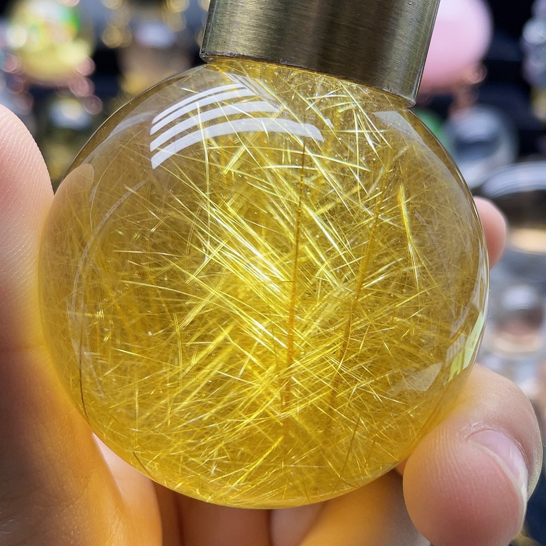未镶嵌珠宝半成品水晶天然发晶53.3mm