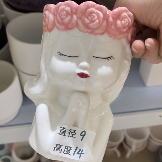 多肉绿植陶瓷花盆9.9包邮，有孔