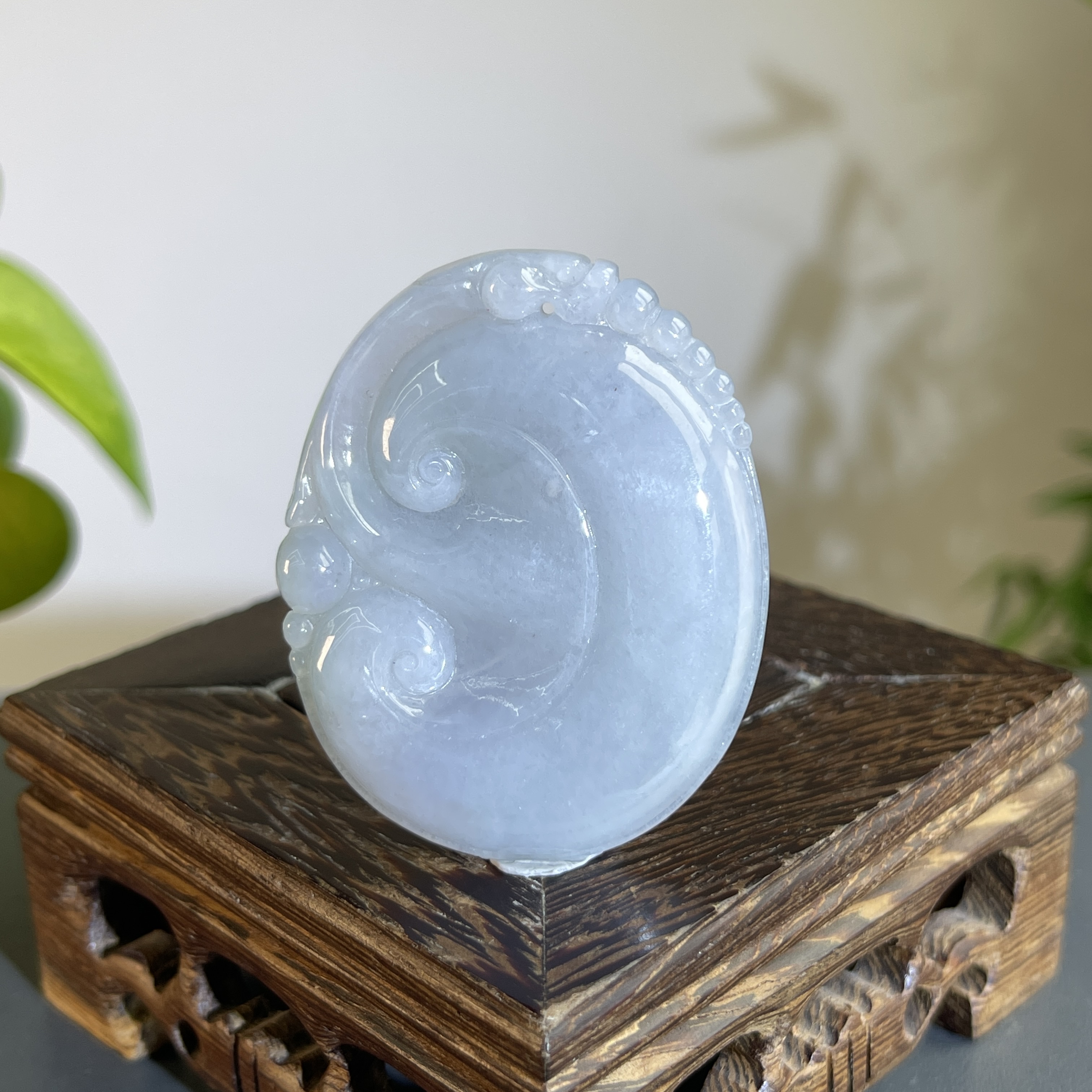 JTA19-73  天然缅甸A货翡翠  如意