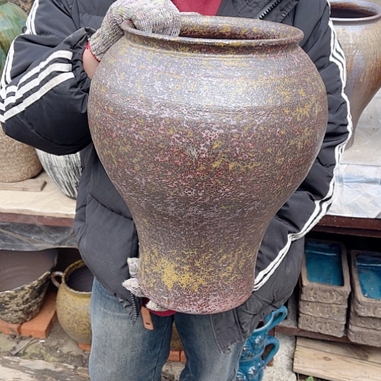 紫砂花盆高度37口径22
