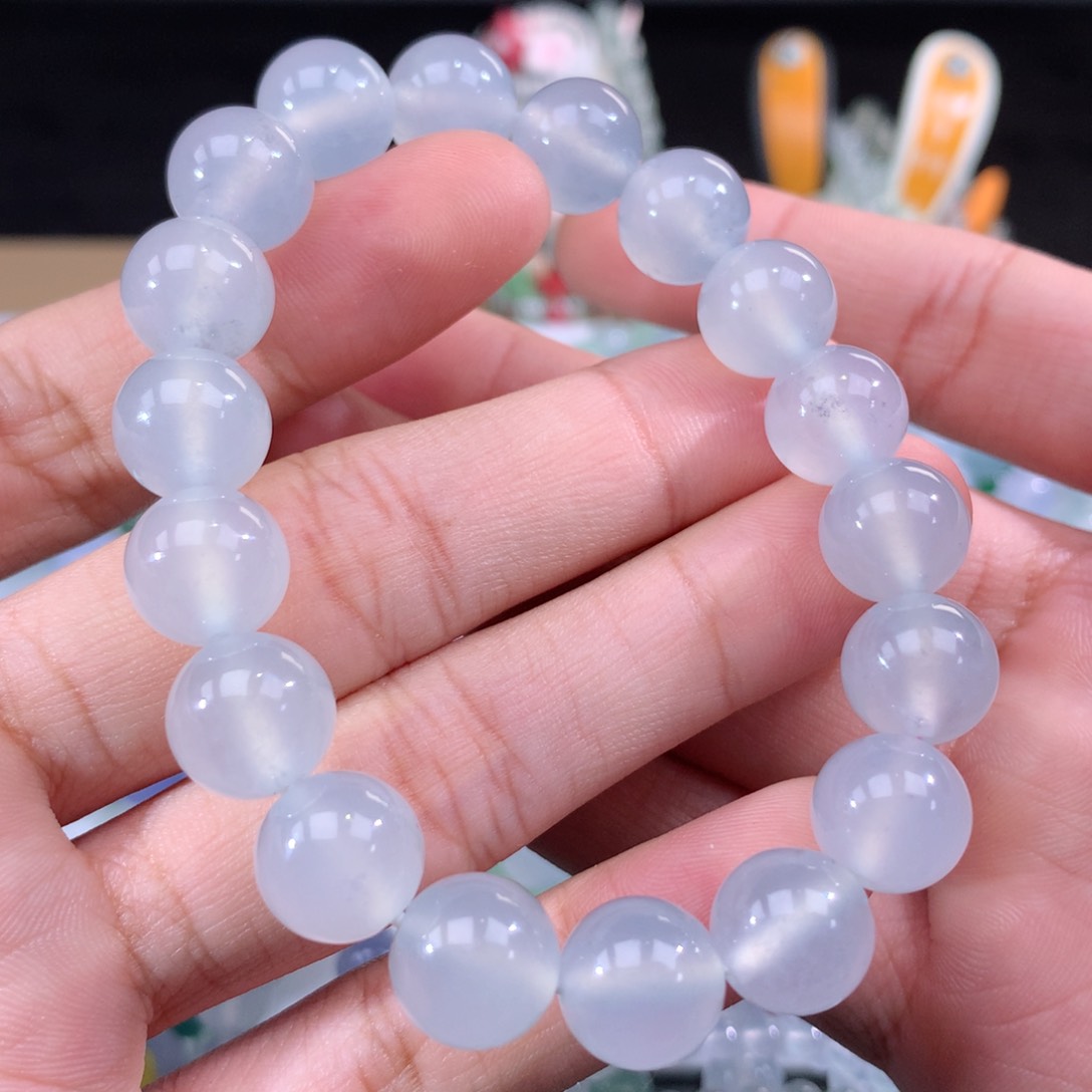 翡翠手链未镶嵌卡11.2m m