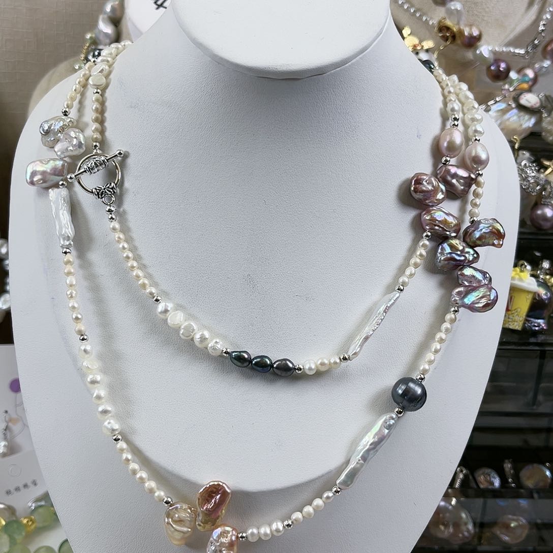 淡水珍珠毛衣链未镶嵌【纯恬】