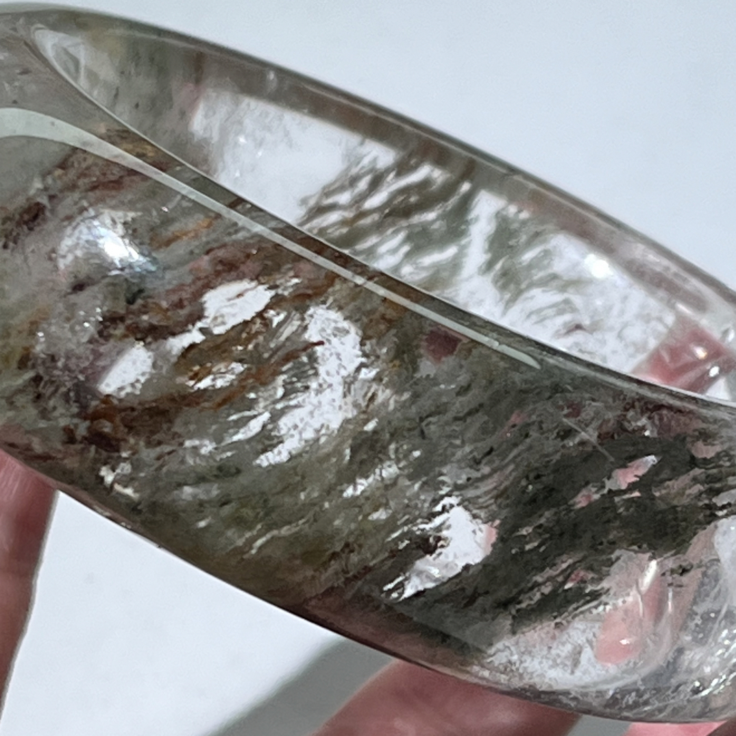 水晶绿幽灵手镯56.4口径