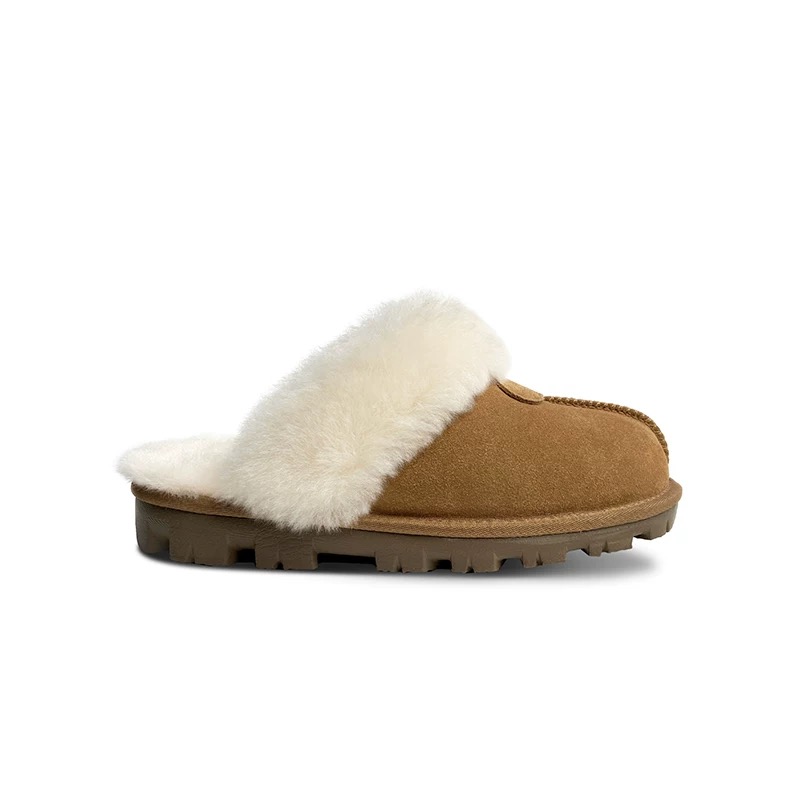 星拖2CM女包头拖拖鞋平底加厚毛拖保暖星拖