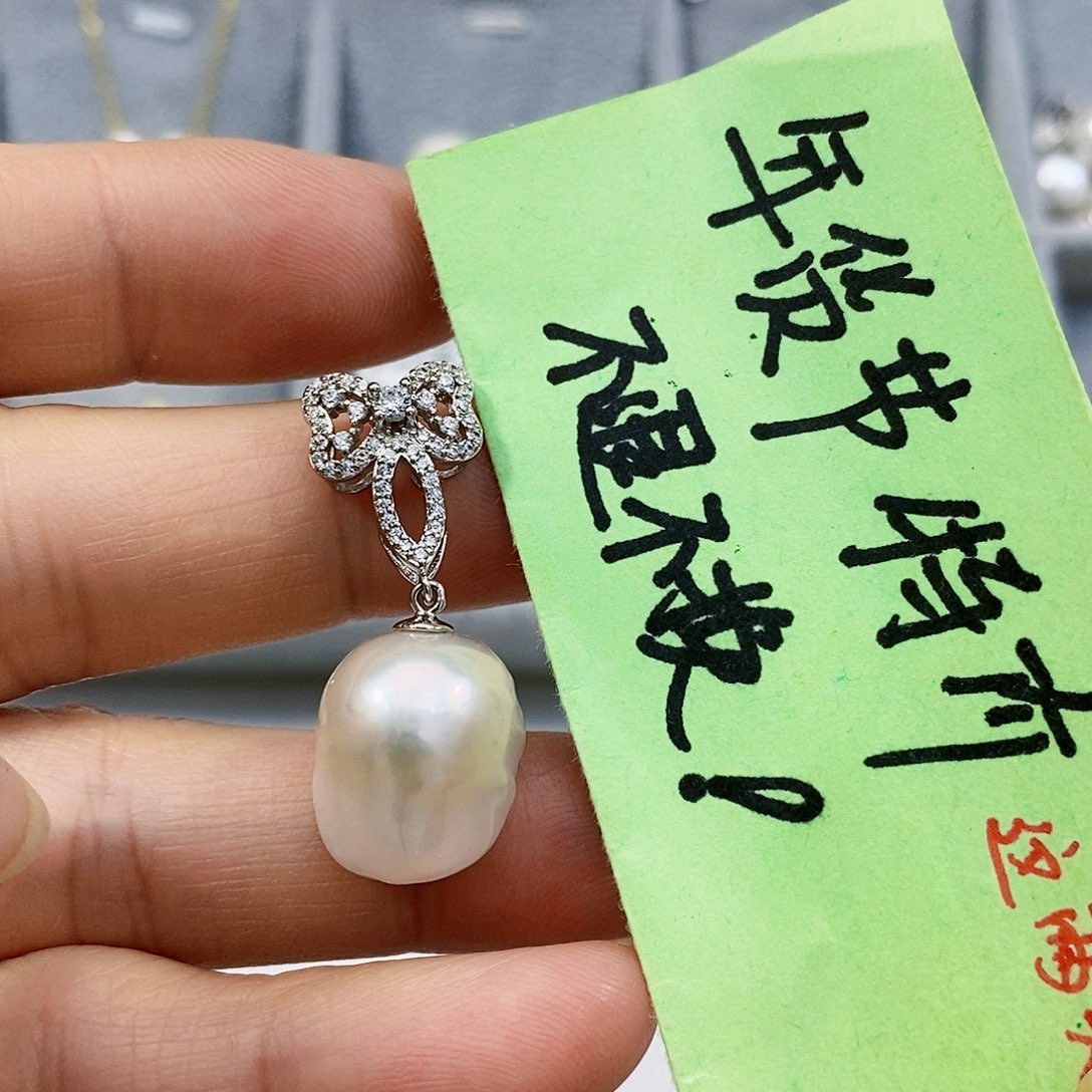 淡水珍珠特价不退不换天然淡水 不含链子银S925镶嵌