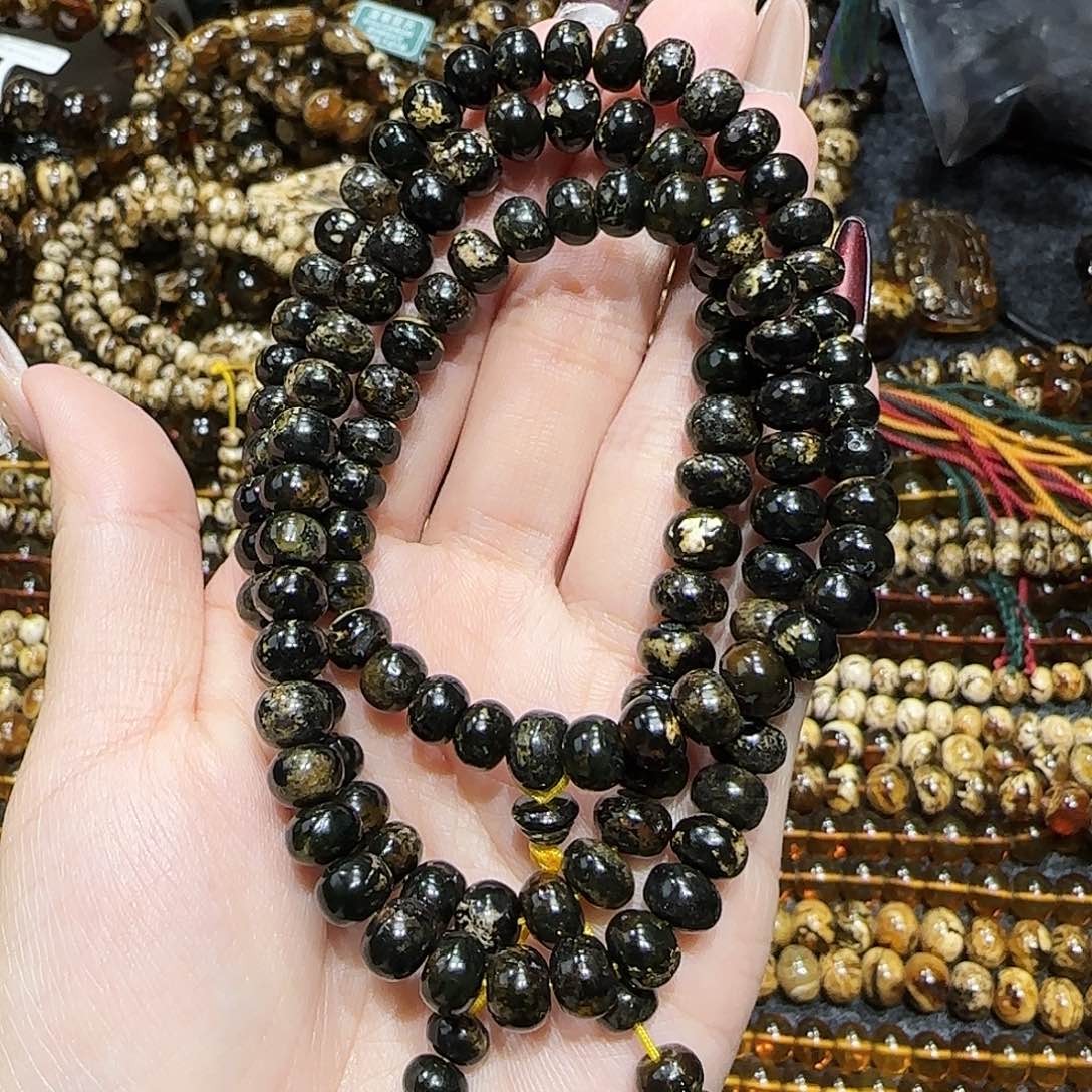 琥珀耳饰未镶嵌沐***豆抚顺琥珀