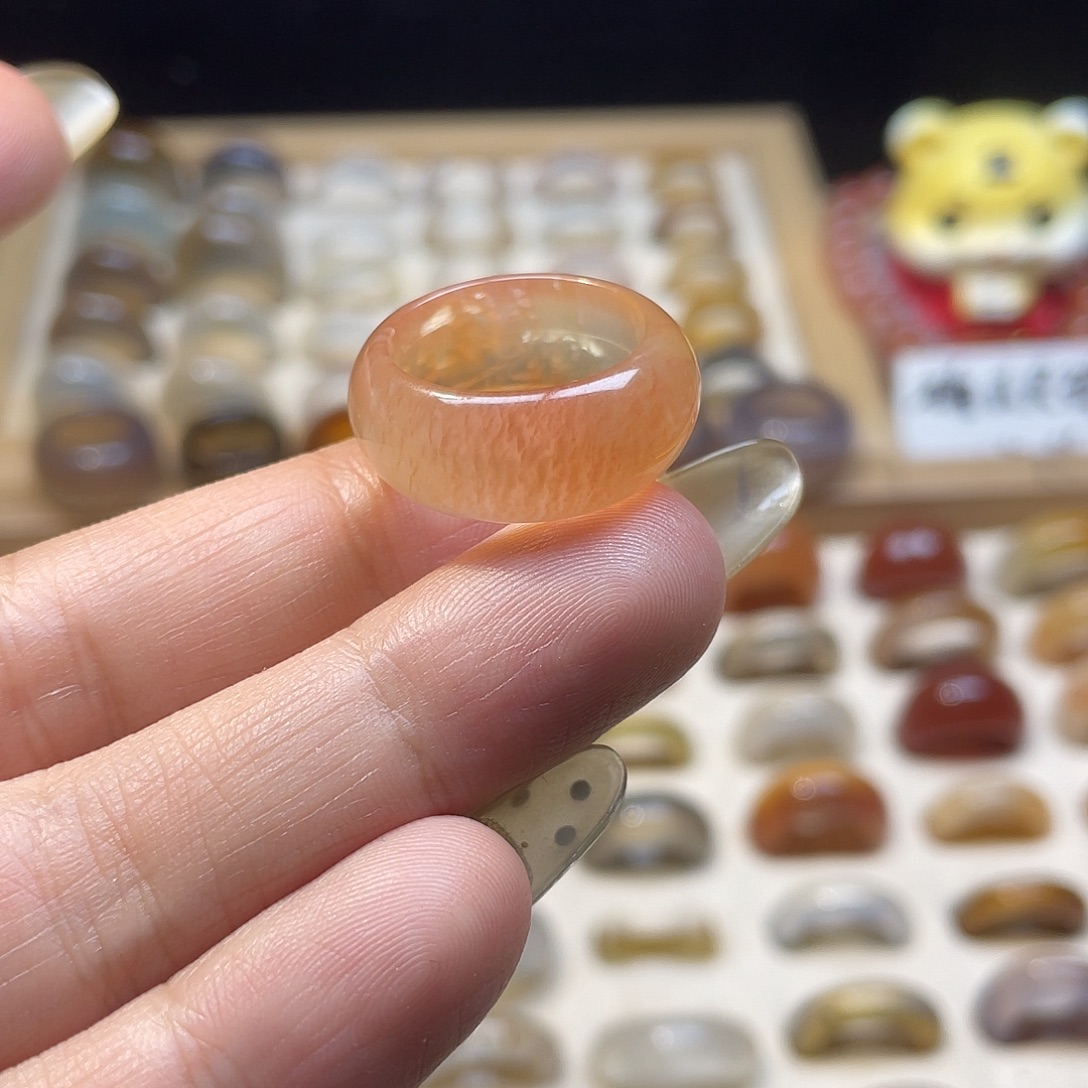 玛瑙/玉髓合金戒指A06港14不退换