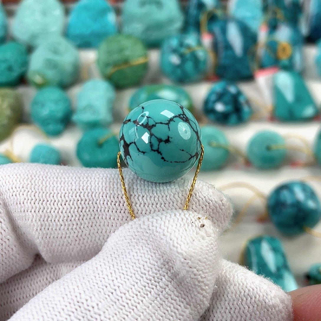 绿松石未镶嵌挂件尺寸16.1