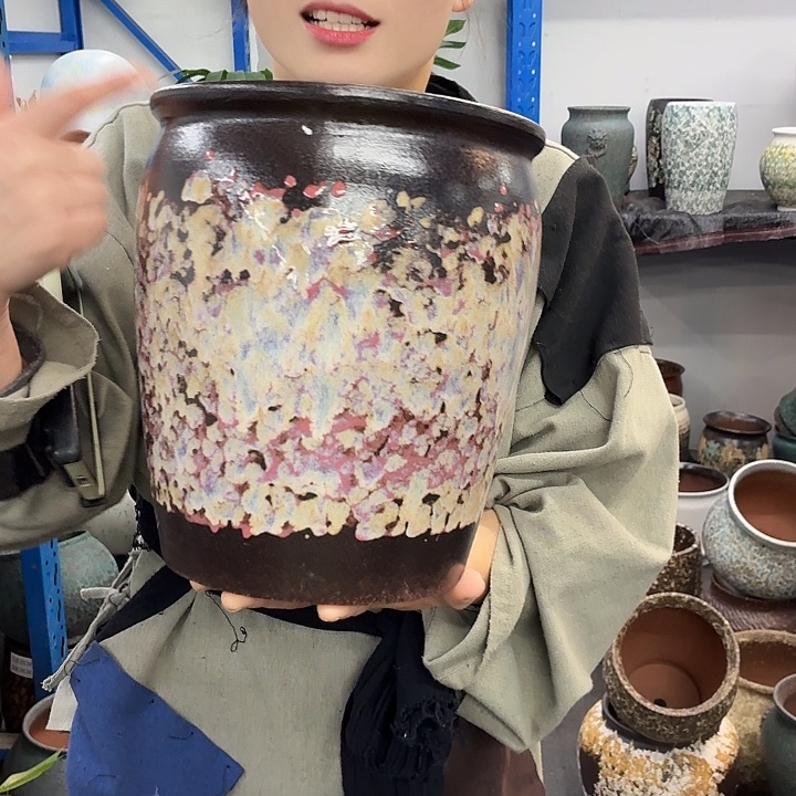 20×25 -粗陶花盆有孔-买买买
