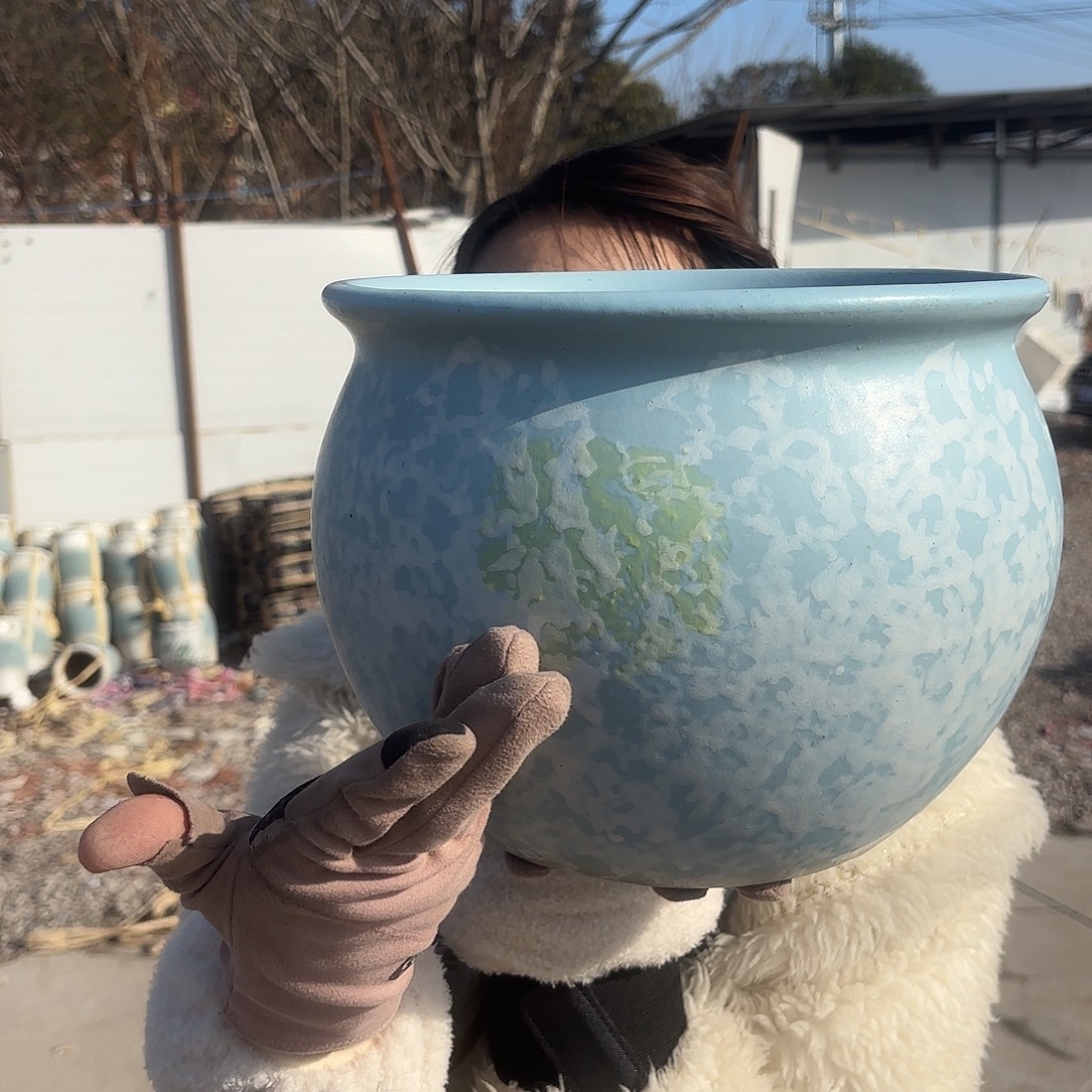 欧口25高20一个蓝白瑕疵