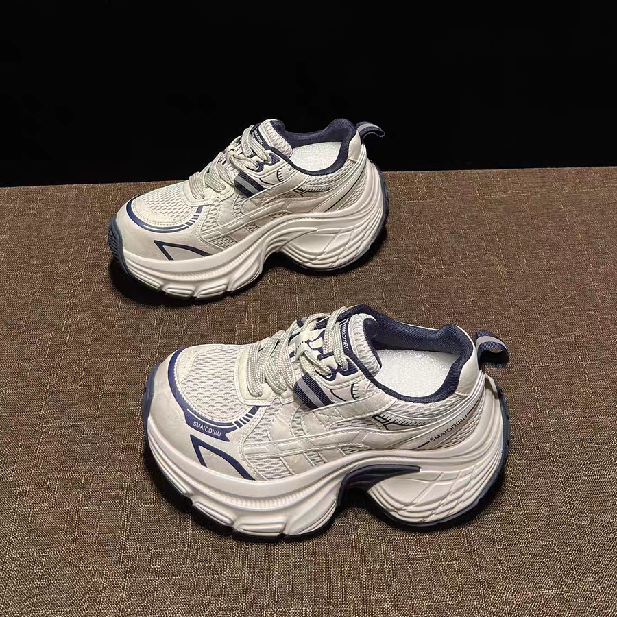 【本木鱼】7546运动鞋休闲鞋老爹鞋女ins时尚老爹鞋网面夏季小白鞋