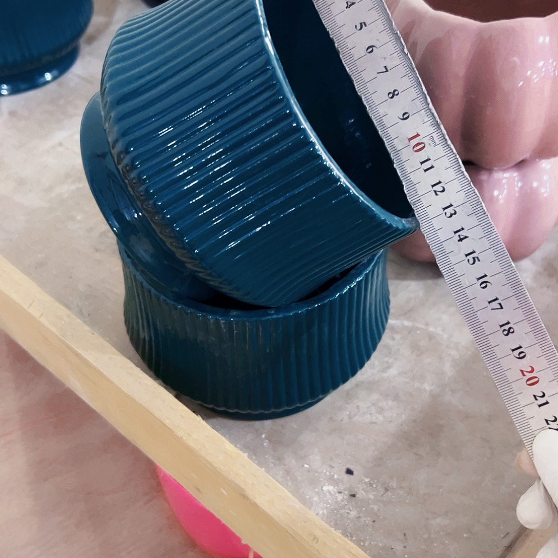 有孔，外贸尾单陶瓷花盆凑单10米包邮