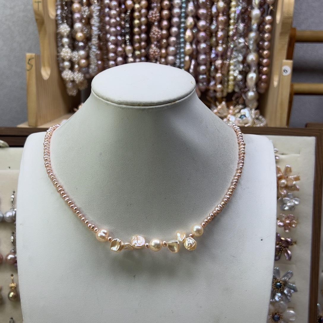 淡水珍珠手绳合金