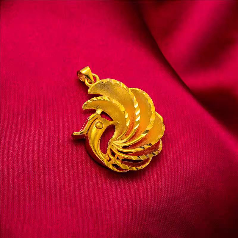 【惠惠优选】足金999大气花瓣吊坠 【赠礼盒】