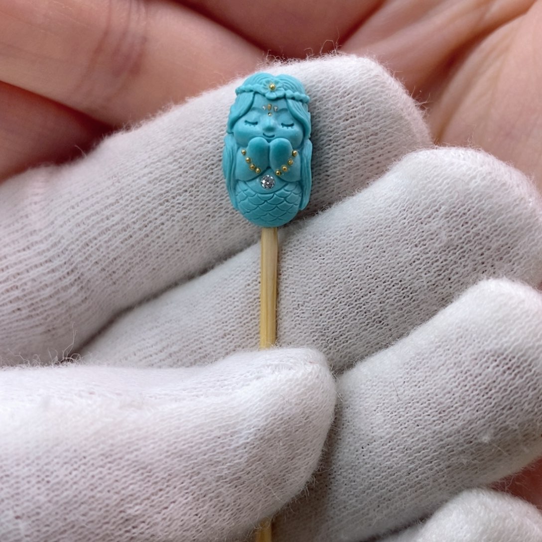 绿松石珠宝奇石未镶嵌