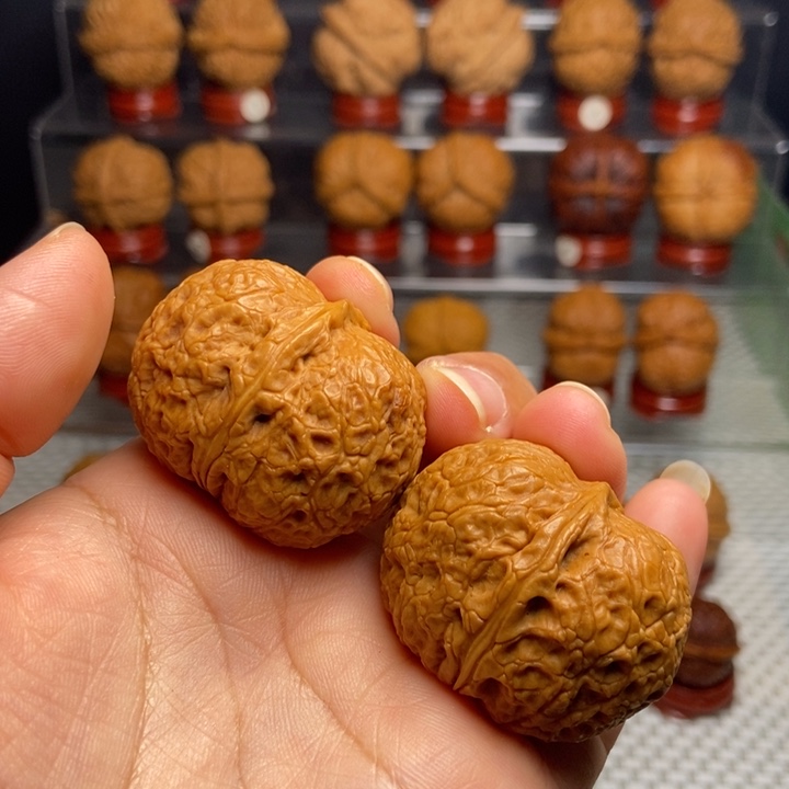 文玩核桃把件黄金印元宝11