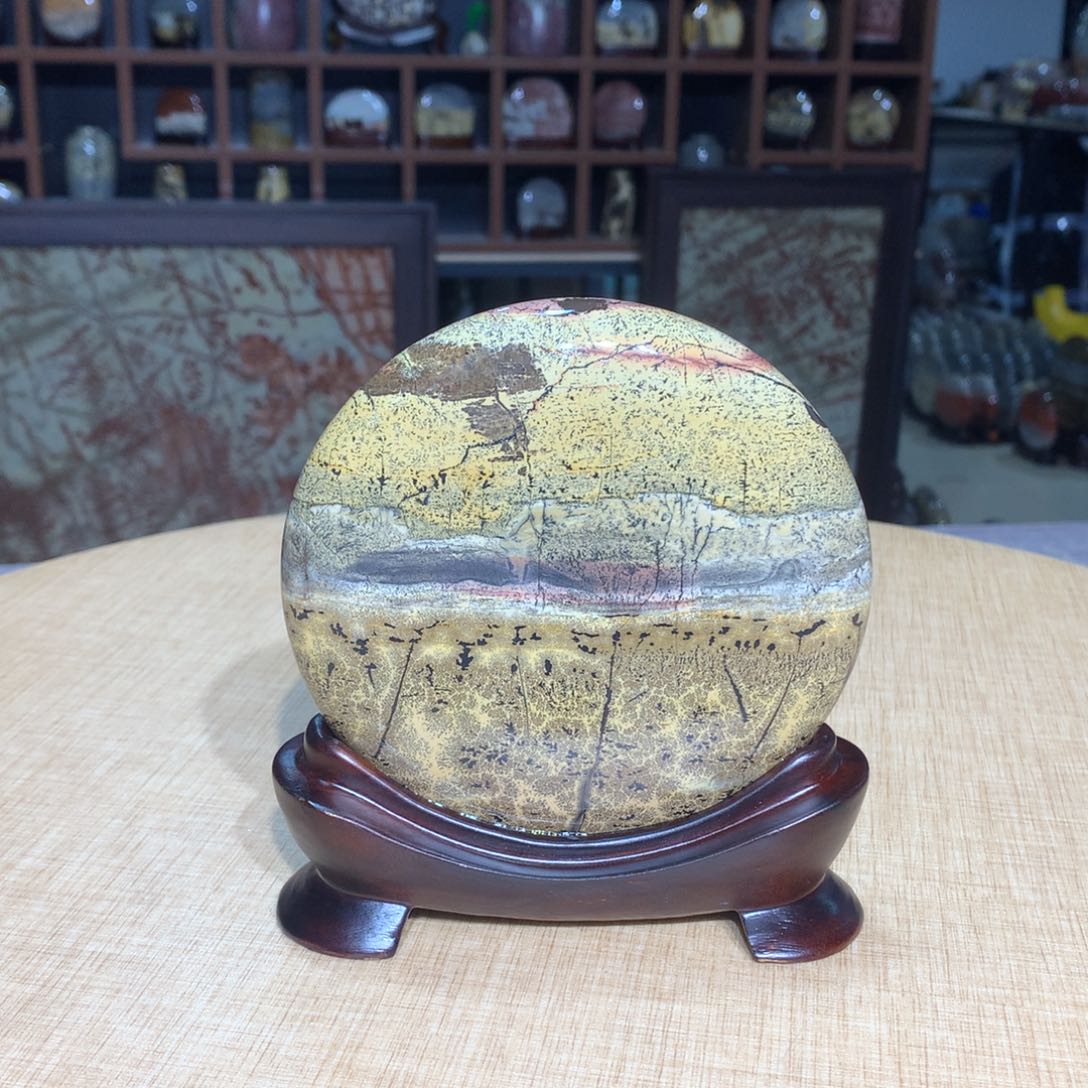 紫砂，广西国画石摆件，收藏观赏