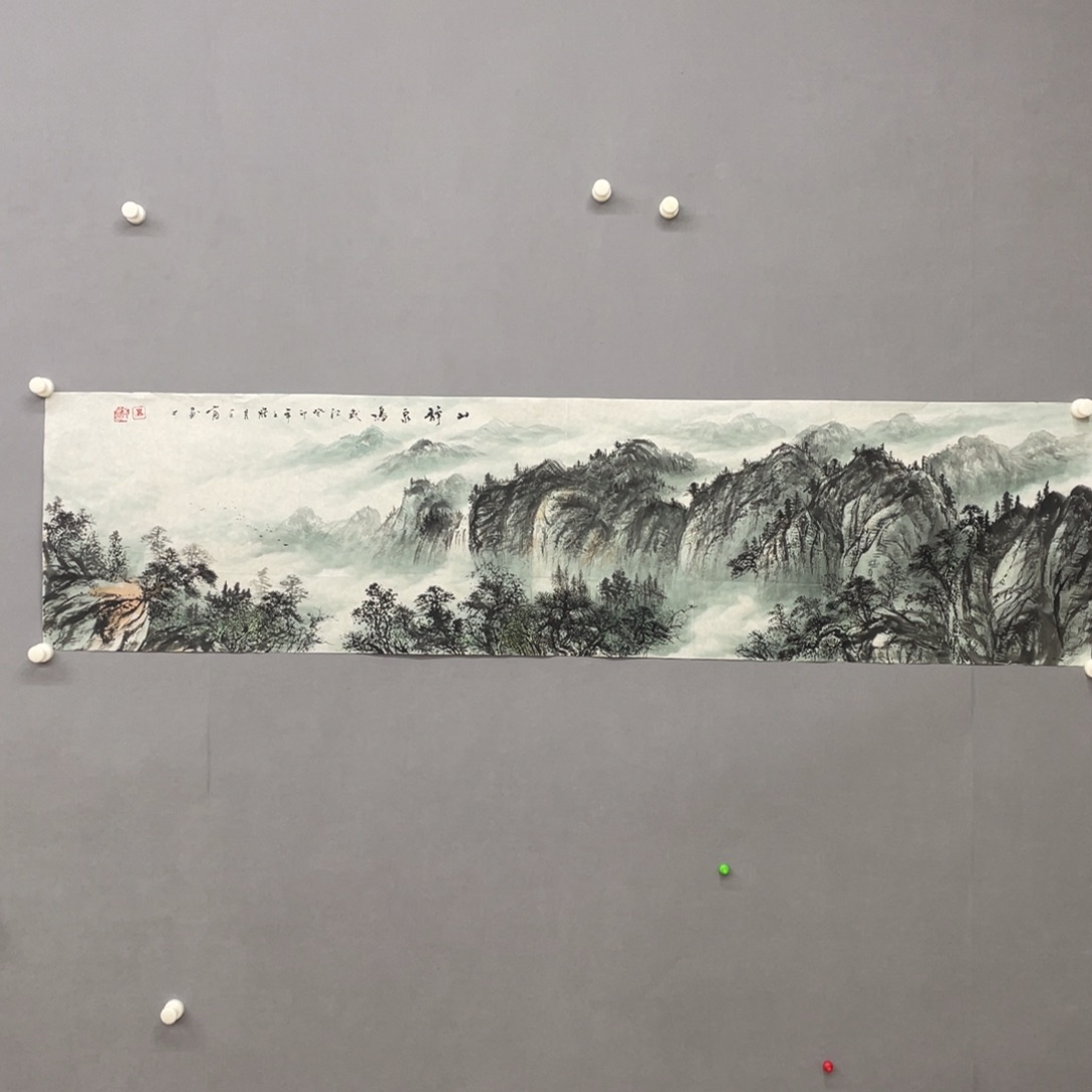 国画艺术家真人手绘